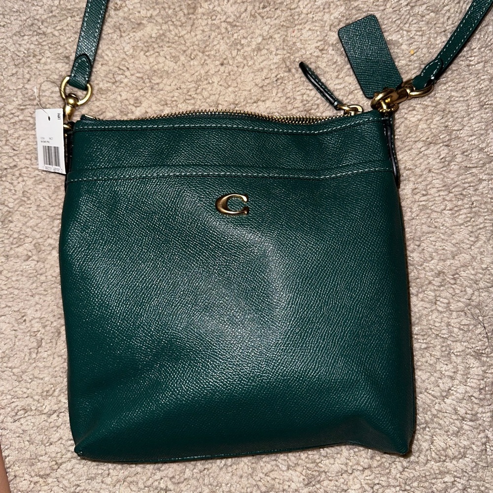 Coach dark pine kitt crossbody NWT